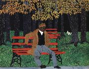 Horace pippin Man on a Bench oil painting picture wholesale